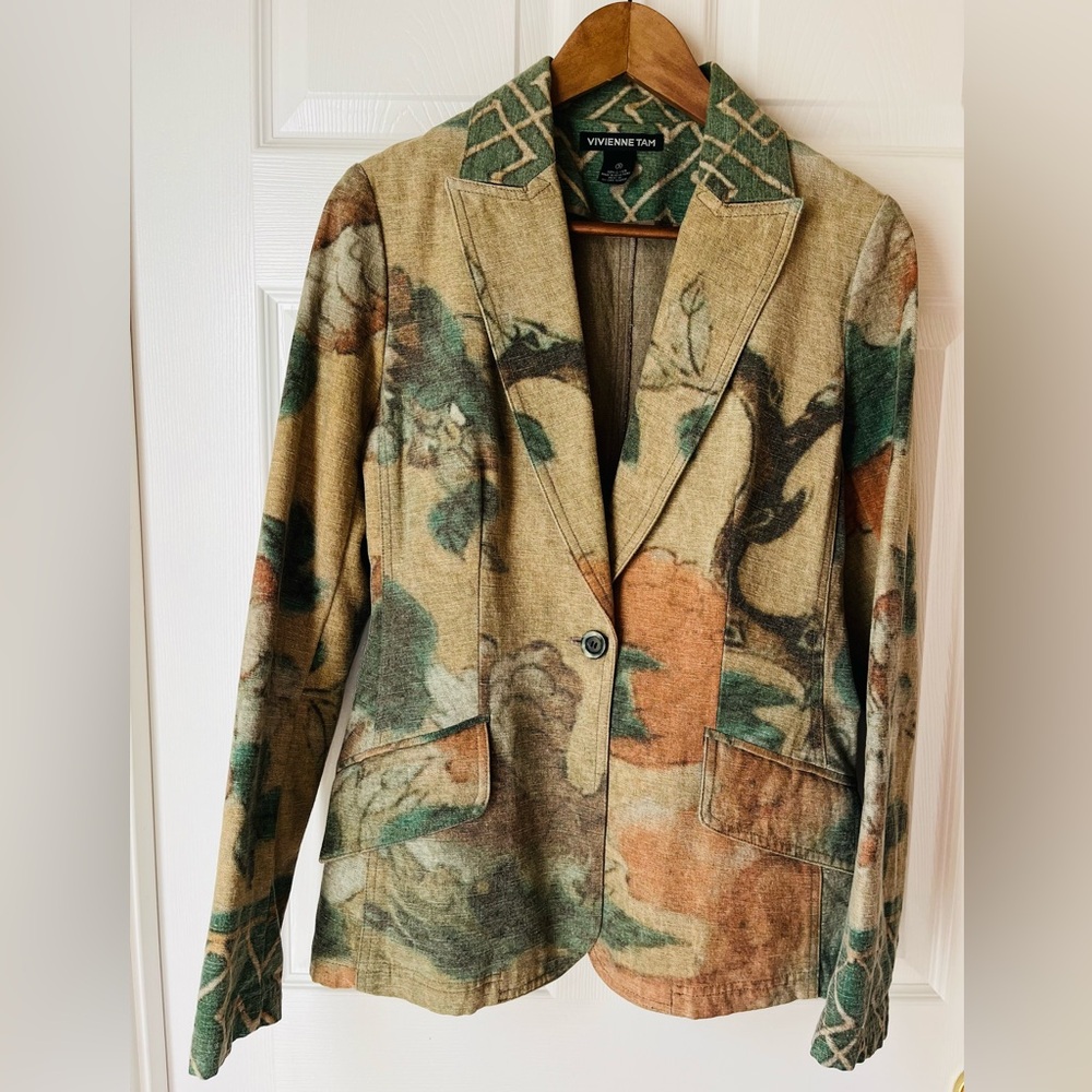 Vivienne Tam Floral Blazer